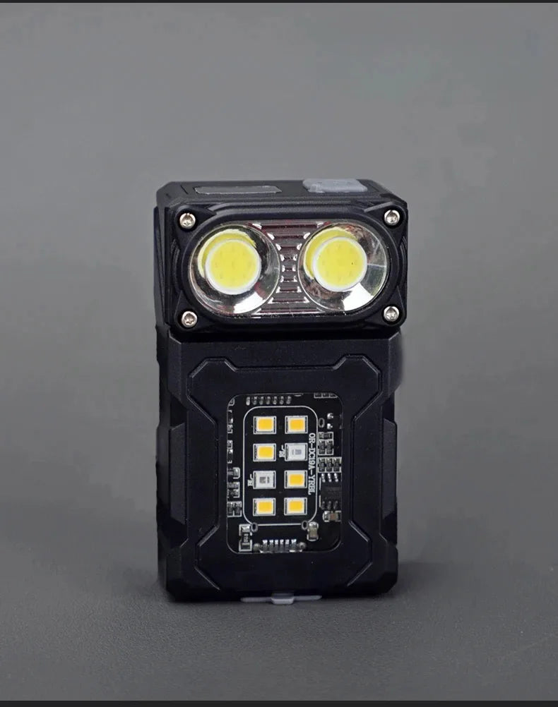 Tactical Mini EDC Flashlight – Rechargeable LED with MOLLE Clip
