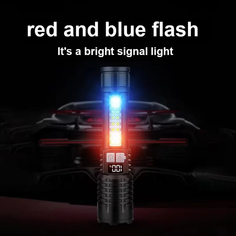 Super Bright Waterproof Tactical Flashlight – Rechargeable LED Torch