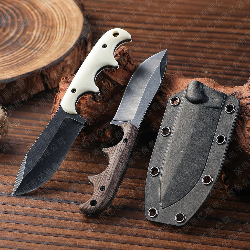Outdoor Utility Knife – Straight Blade EDC for Camping, Fishing & Survival