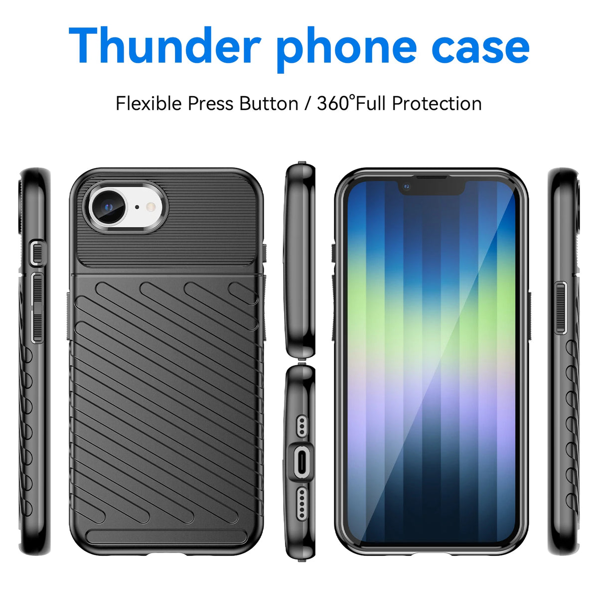 iPhone 16 Series Luxury Silicone TPU Case – Slim & Protective