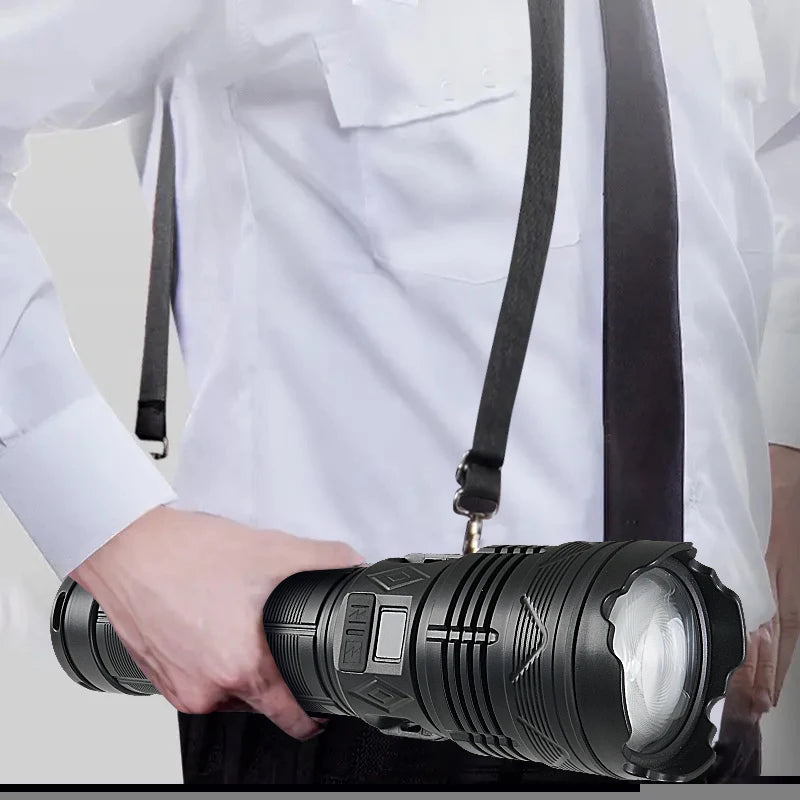 Ultra-Powerful Rechargeable Tactical Flashlight – Super Bright LED Outdoor Torch