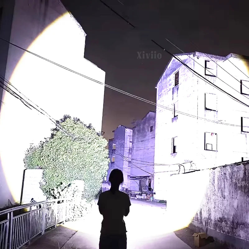Ultra-Powerful Rechargeable Tactical Flashlight – Super Bright LED Outdoor Torch