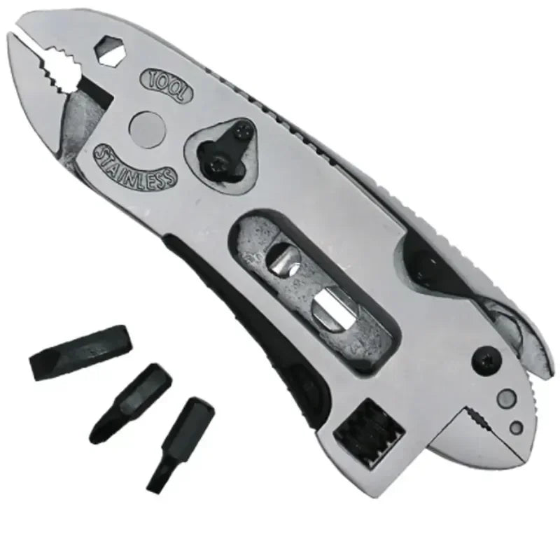 Outdoor Survival Multi-Tool Kit – Adjustable Spanner, Pliers, Pocket Knife & Screwdriver Set