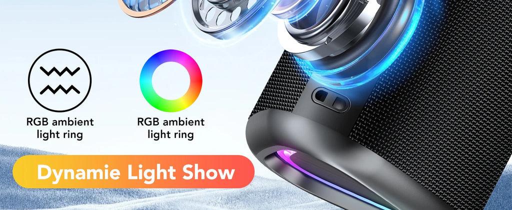 IPX7 Waterproof Portable Bluetooth Speaker – 24-Hour Playtime