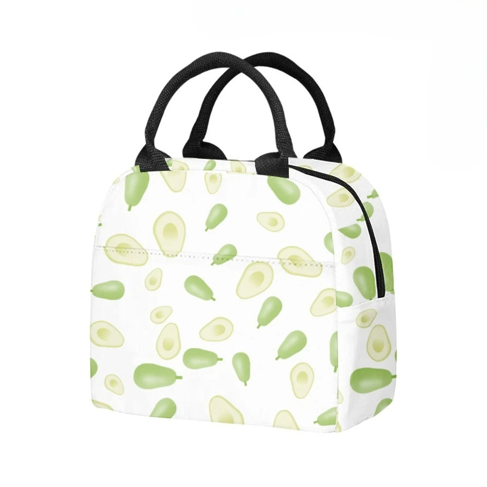 Fruits Juicy Sustainable Insulated Lunch Bag Side Pocket Waterproof Reusable Office Easy Clean Design for Work School Picnics