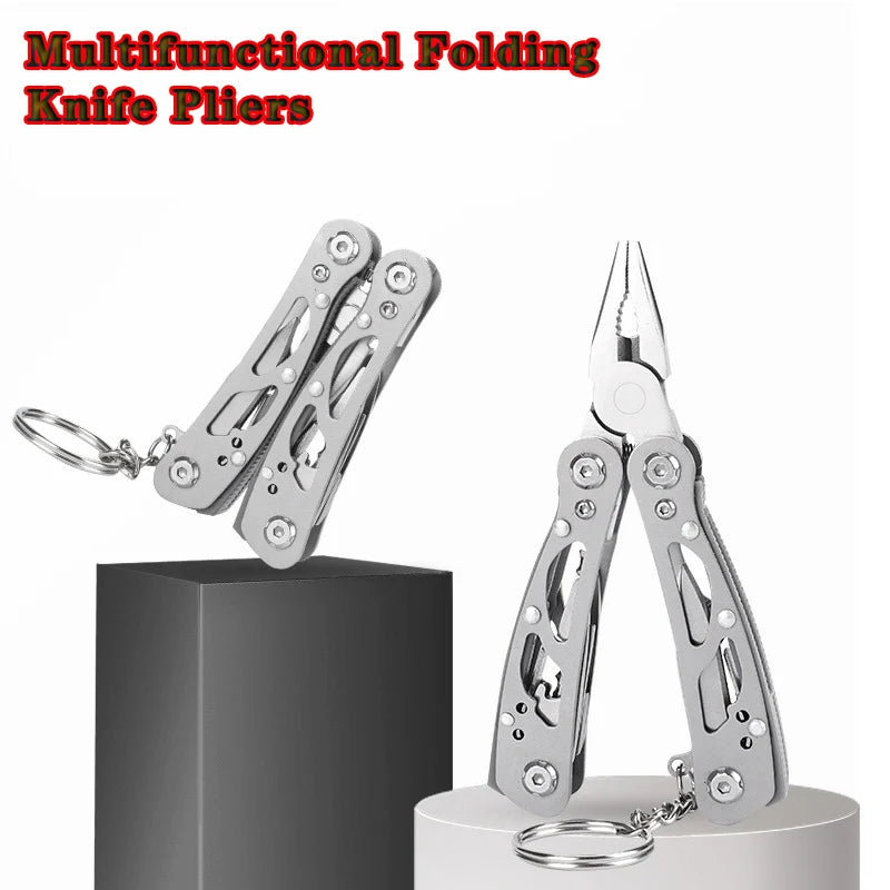 Folding Multi-Tool Pliers – Stainless Steel Portable Combination Tool for Camping & Survival