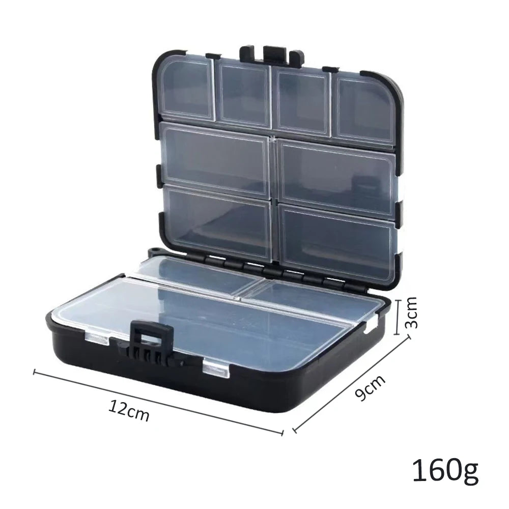 Double-Sided Fishing Tackle Organizer with 12 Compartments