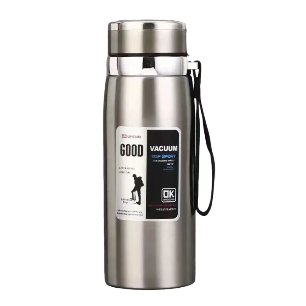 800/1000ml Stainless Steel Insulated Sports Thermos with Handle