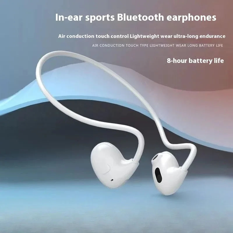 Open-Ear Bluetooth Headset – Wraparound Design with Mic
