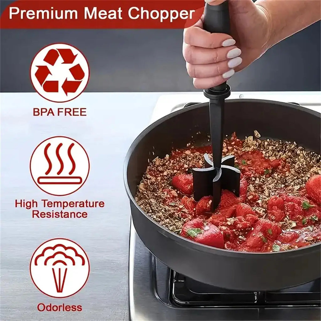 Manual Meat Chopper & Ground Beef Smasher