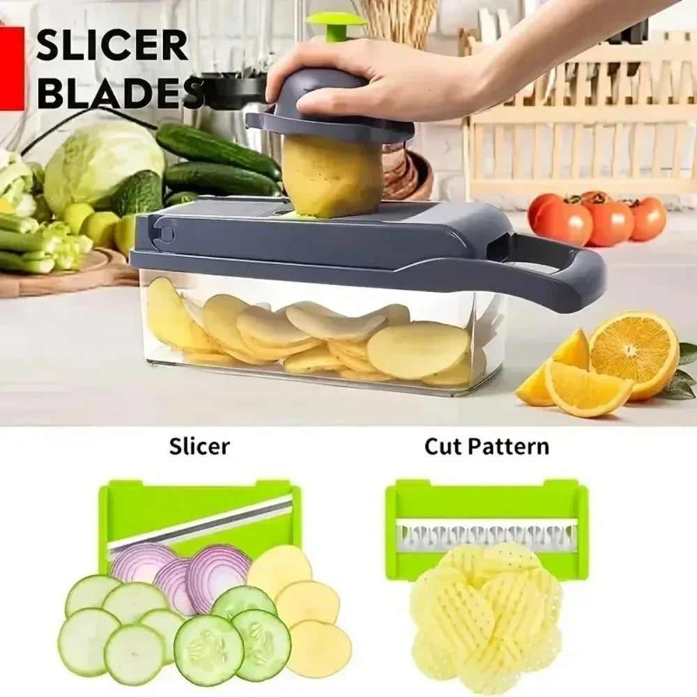Multi-Function Vegetable Chopper, Slicer & Dicer