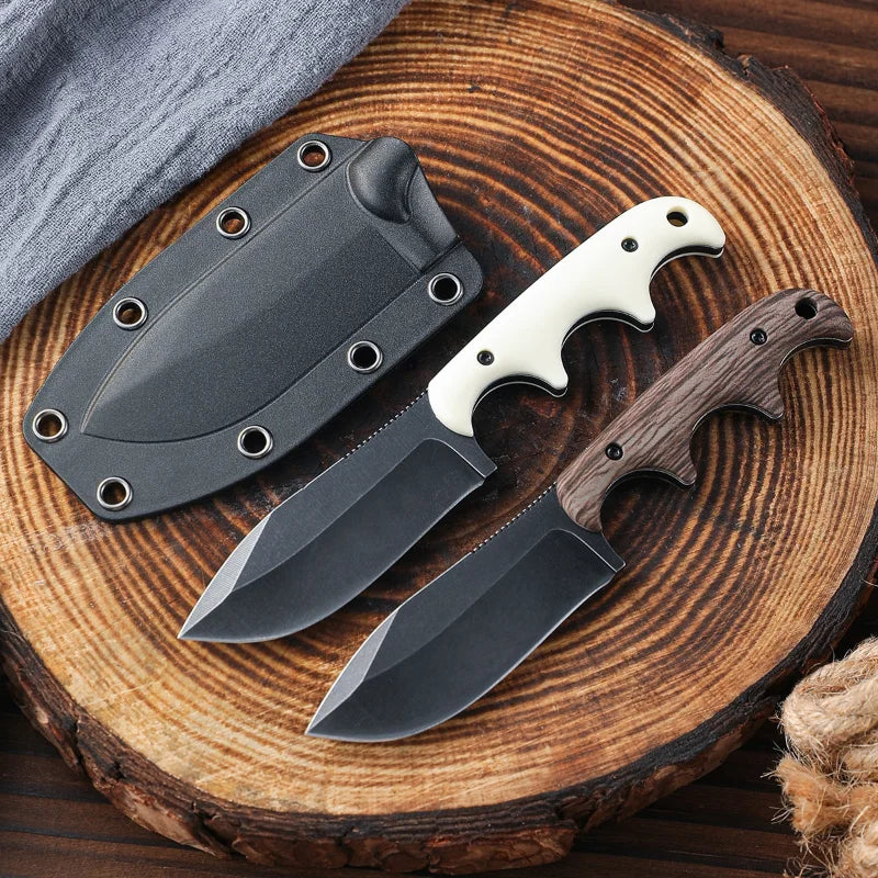 Outdoor Utility Knife – Straight Blade EDC for Camping, Fishing & Survival