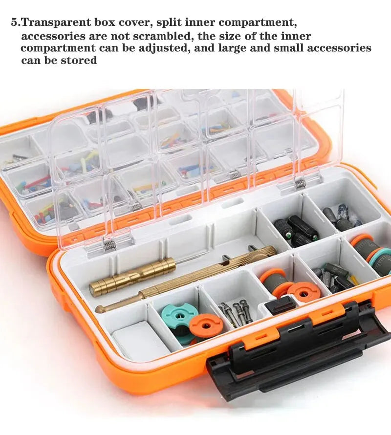 Waterproof Fishing Tackle Box for Hooks & Lures