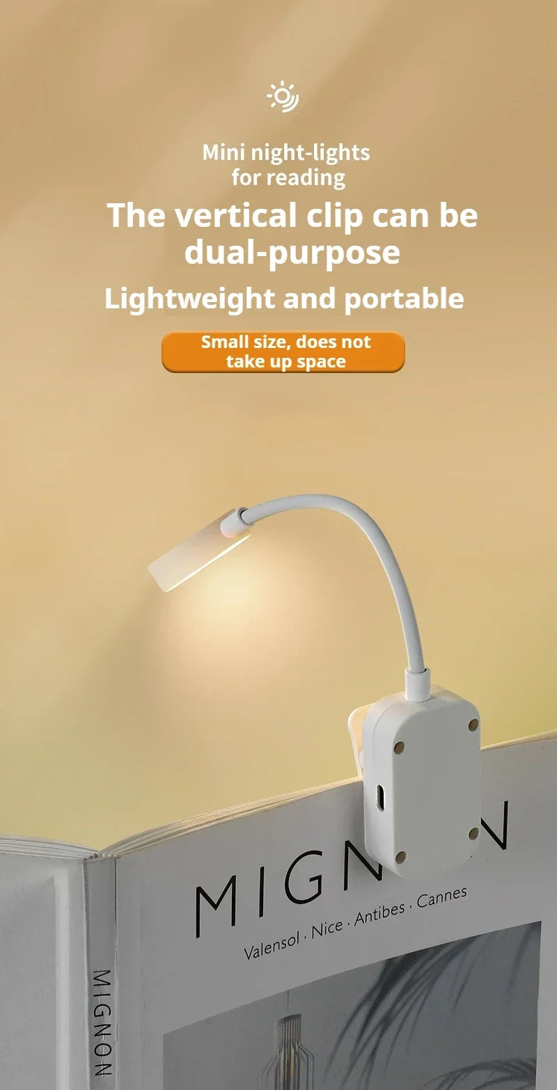 Clip-On LED Desk Lamp – Gooseneck, Memory Function, 3 Modes, Eye Protection
