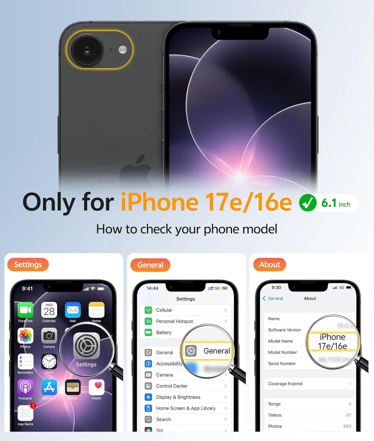 Magnetic Matte iPhone 16e / 17e Case – With Screen Protector Included