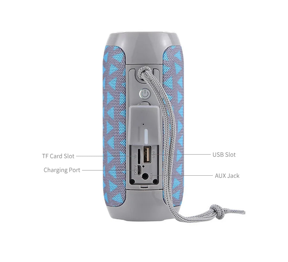 Waterproof Outdoor Bluetooth Speaker – TF Card & FM Radio Included