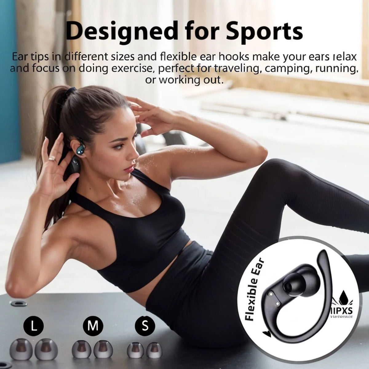 A520 Wireless Bluetooth Earbuds – True Wireless with Charging Case