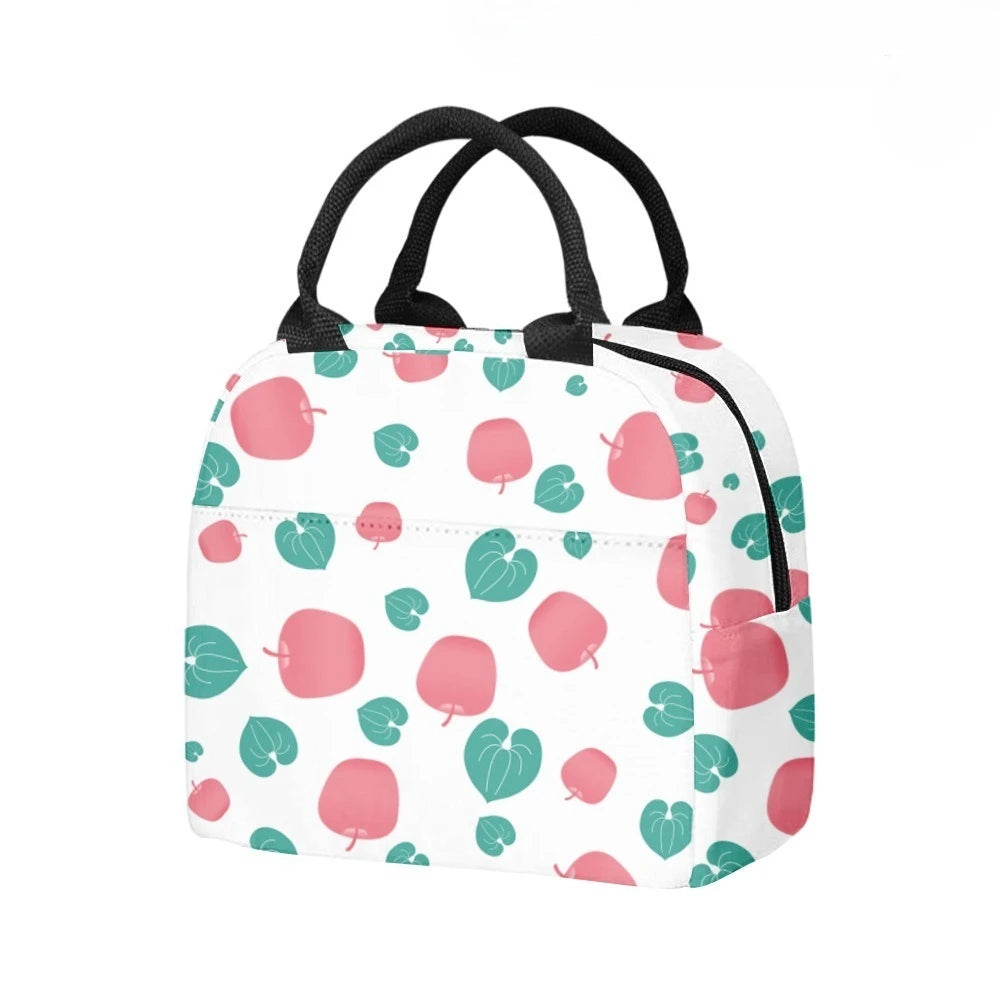 Fruits Juicy Sustainable Insulated Lunch Bag Side Pocket Waterproof Reusable Office Easy Clean Design for Work School Picnics