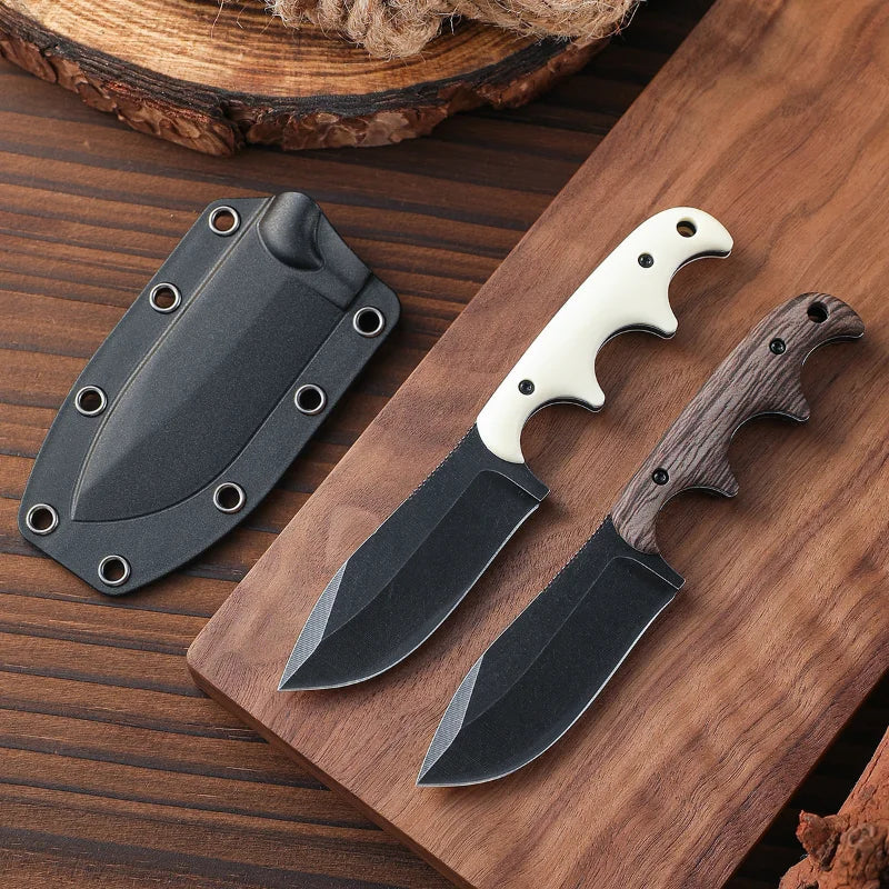 Outdoor Utility Knife – Straight Blade EDC for Camping, Fishing & Survival