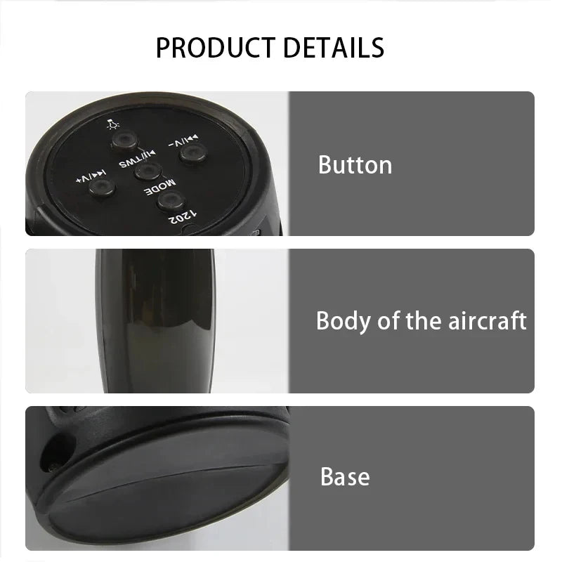 Portable Bluetooth Speaker with LED Lights – Powerful Wireless Sound
