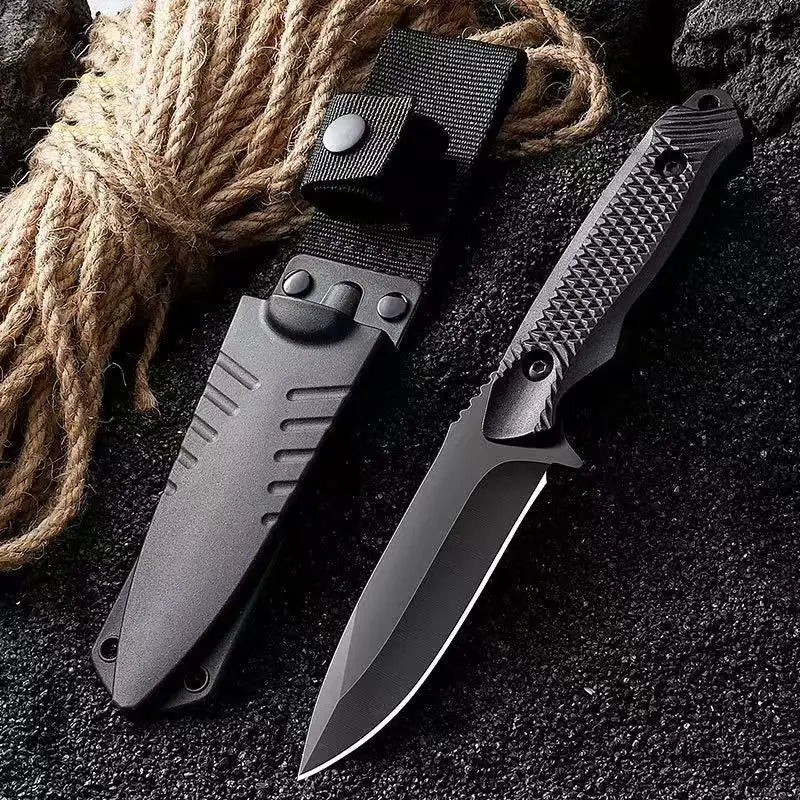 Fixed Blade Camping Knife with Sheath – High-Hardness Stainless Steel Outdoor Utility Knife