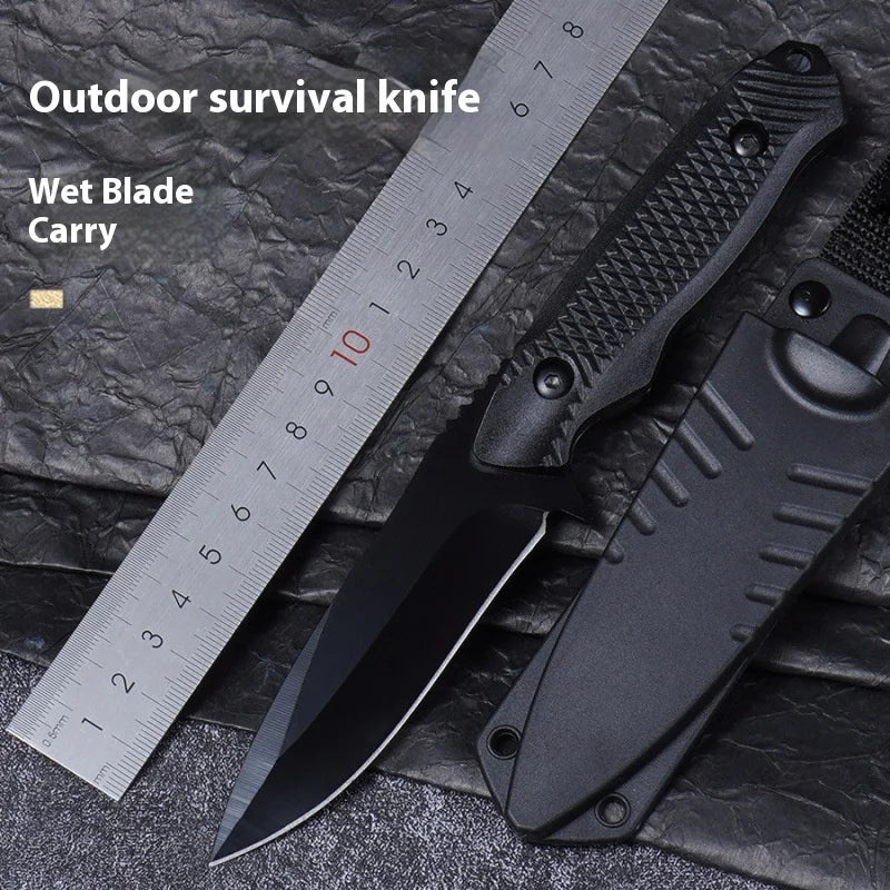 Fixed Blade Camping Knife with Sheath – High-Hardness Stainless Steel Outdoor Utility Knife