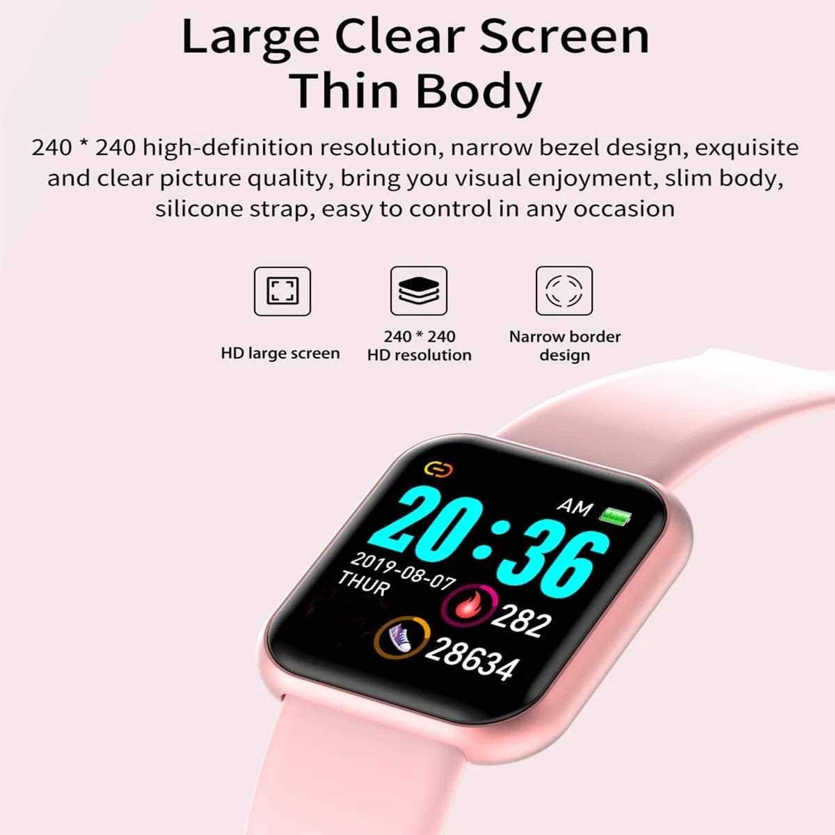 D13 Smart Fitness Watch – Sleep, Steps & Heart Rate Tracker