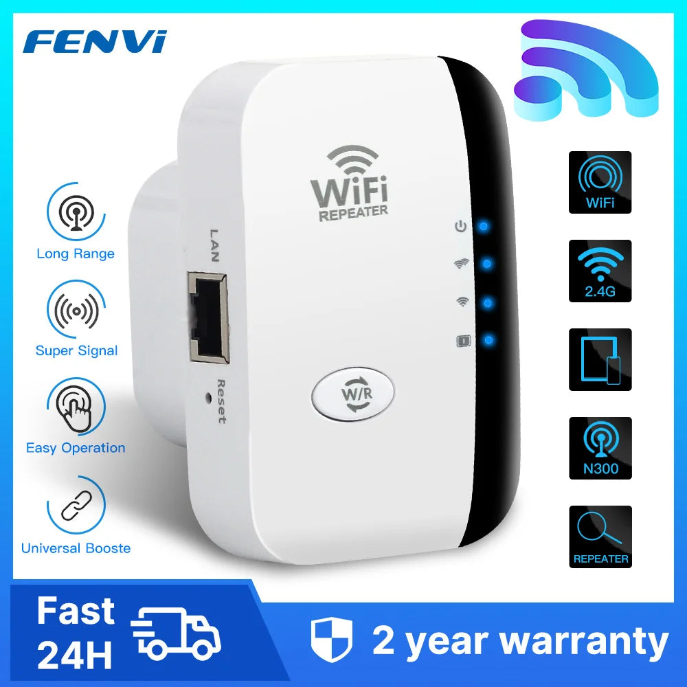 FENVI 300 Mbps WiFi Range Extender, 2.4 GHz