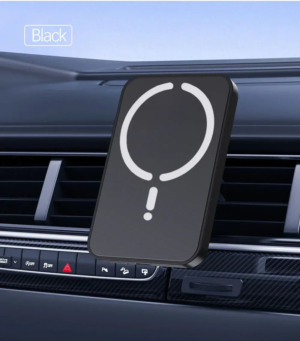 Magnetic Wireless Car Charger Mount – MagSafe Compatible, Air Vent Clip