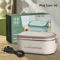 Lunch Box With Electric Heater 2-Basket Stainless Steel 304 No Rust Portable Water-free Electric Lunch Box