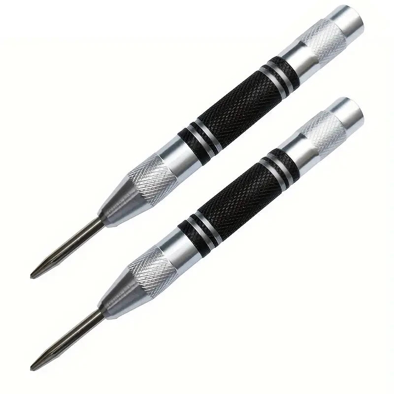 Automatic Spring-Loaded Center Punch for Wood and Metal