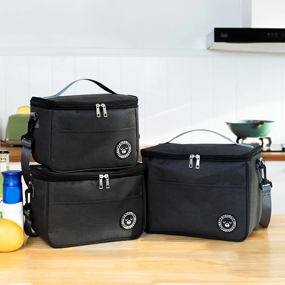 Large Insulated Lunch Bag with Shoulder Strap