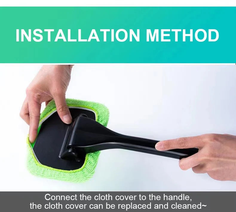 Car Window Cleaning Brush with Long Handle