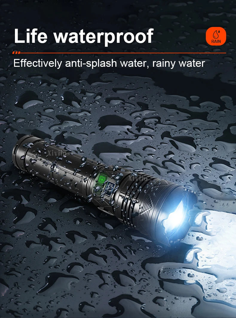 Ultra-Powerful Rechargeable Tactical Flashlight – Super Bright LED Outdoor Torch