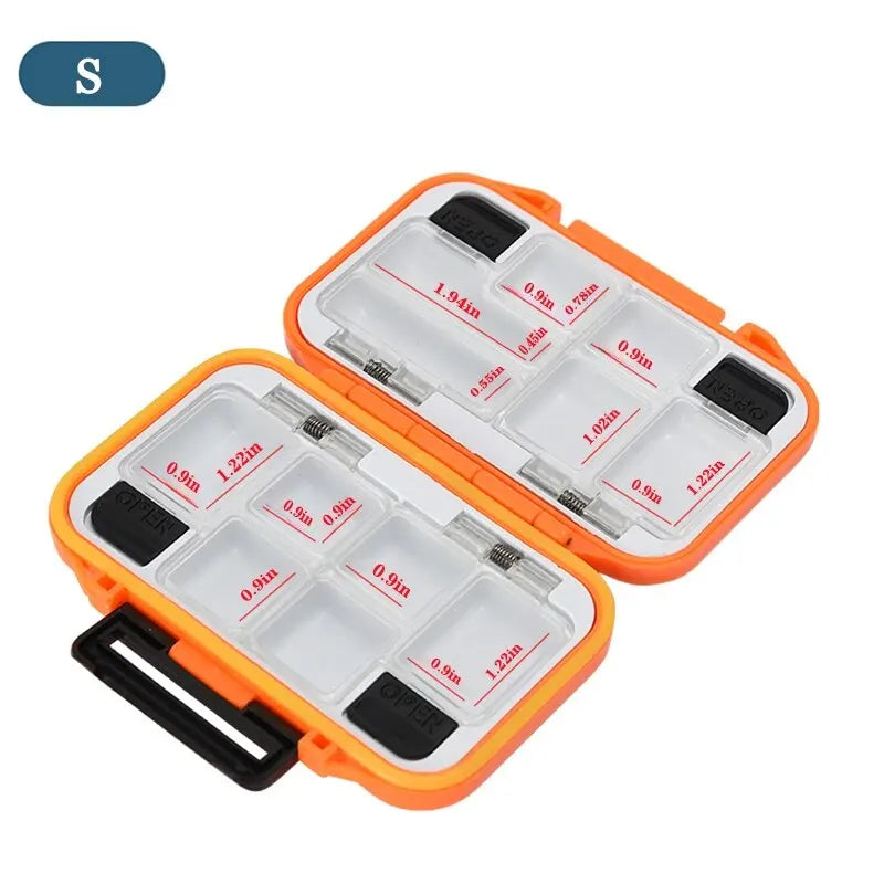 Waterproof Fishing Tackle Box for Hooks & Lures
