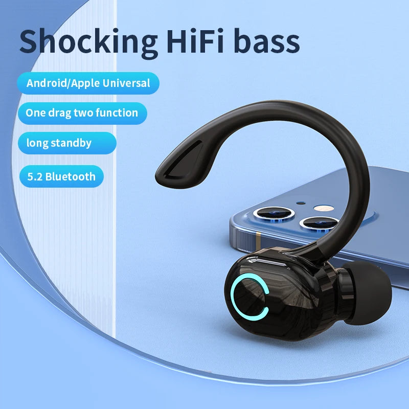 Hi-Fi Bass Waterproof Sport Earbuds – Noise Cancelling Wireless