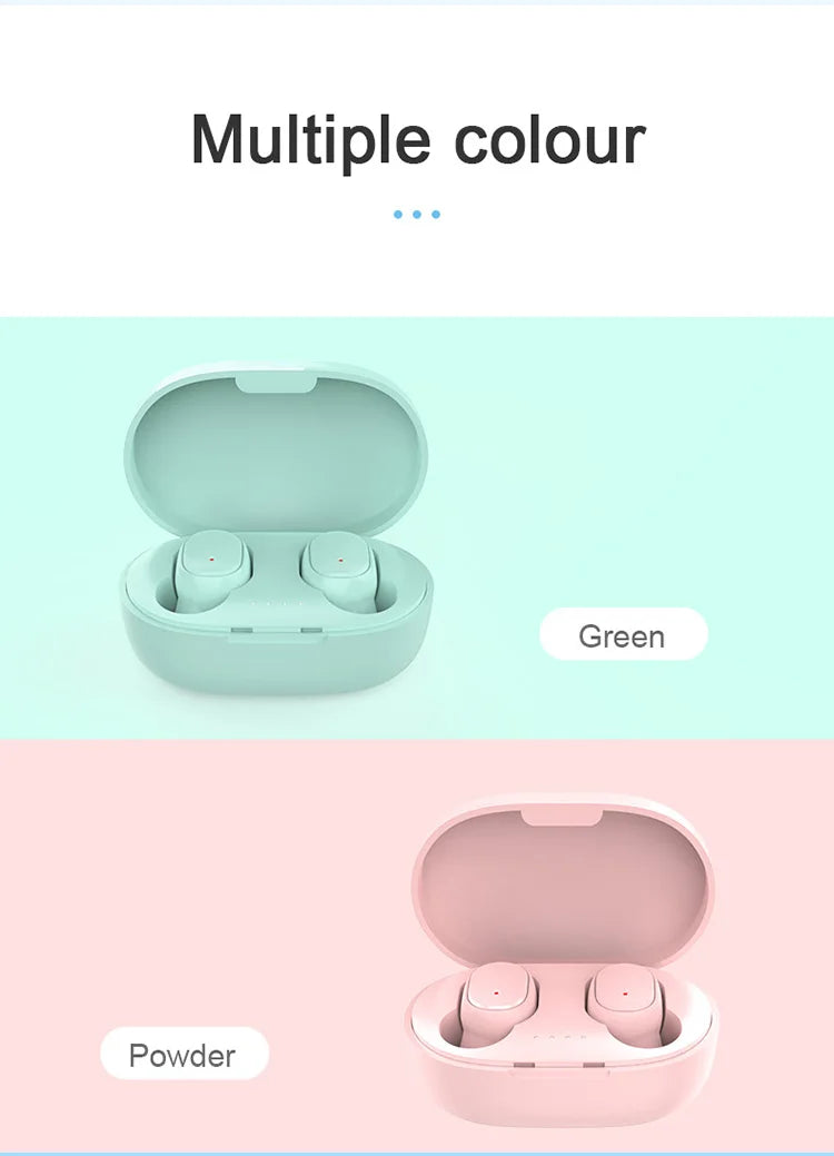 TWS Wireless Earbuds with Charging Case – Bluetooth, Bass Sound