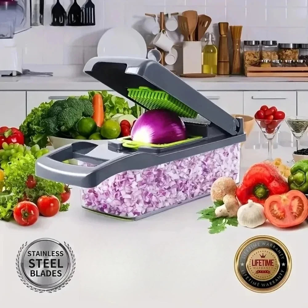 Multi-Function Vegetable Chopper, Slicer & Dicer