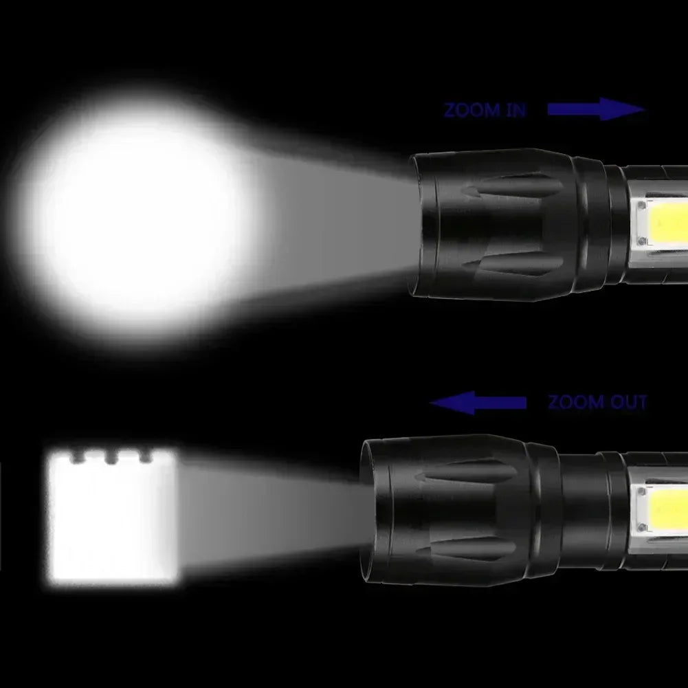 Super Bright Waterproof Tactical Flashlight – Rechargeable LED Torch