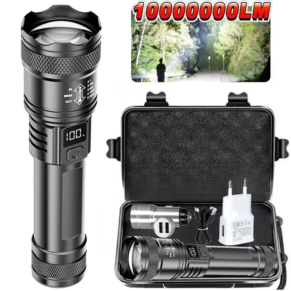 Super Bright Rechargeable LED Tactical Flashlight – Long Range Waterproof Torch