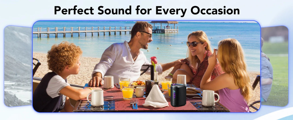 IPX7 Waterproof Portable Bluetooth Speaker – 24-Hour Playtime