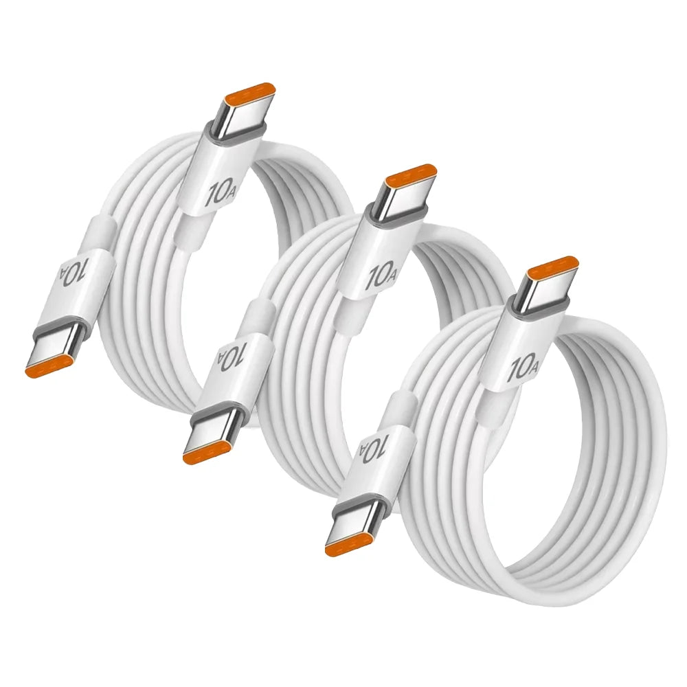 120W USB-C Fast Charging Cable – 3-Pack