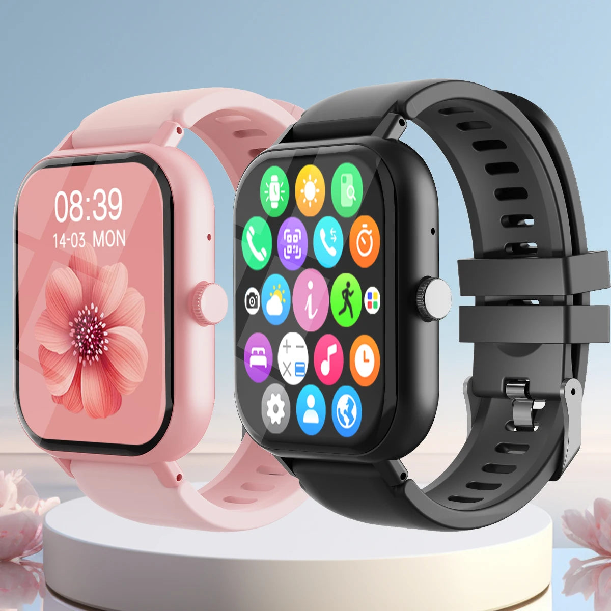Bluetooth Smartwatch – Large Display, Fitness Tracking & Hands-Free Calling