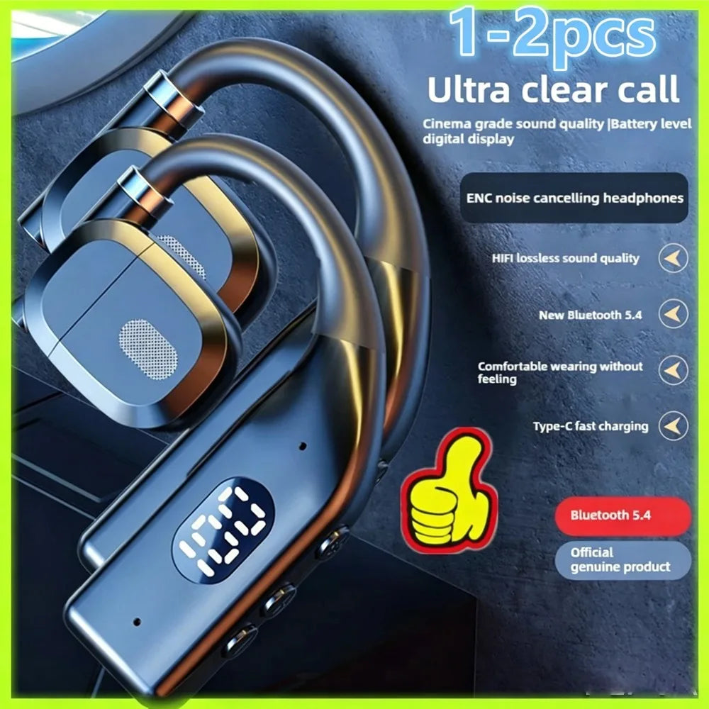 Bluetooth 5.4 Gaming Sport Earbuds with Mic