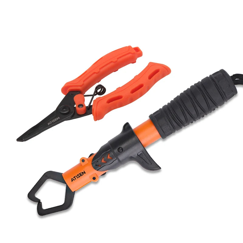 Stainless Steel Fishing Fish Gripper with Lip Grabber Handle