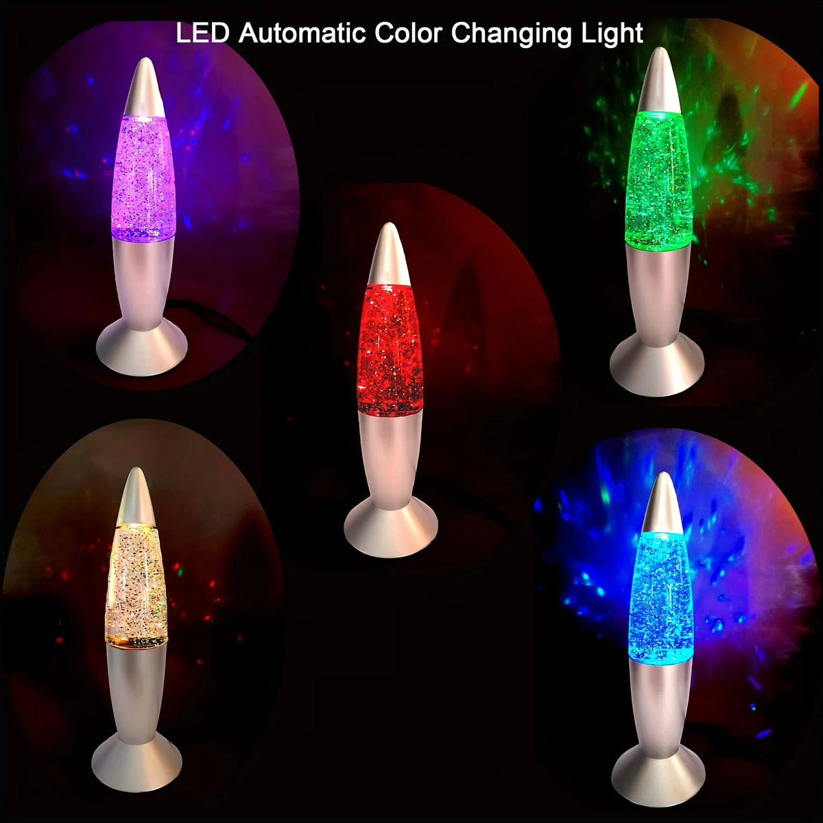 LED Rocket RGB Mood Lamp – USB Color-Changing Gaming Desk Night Light
