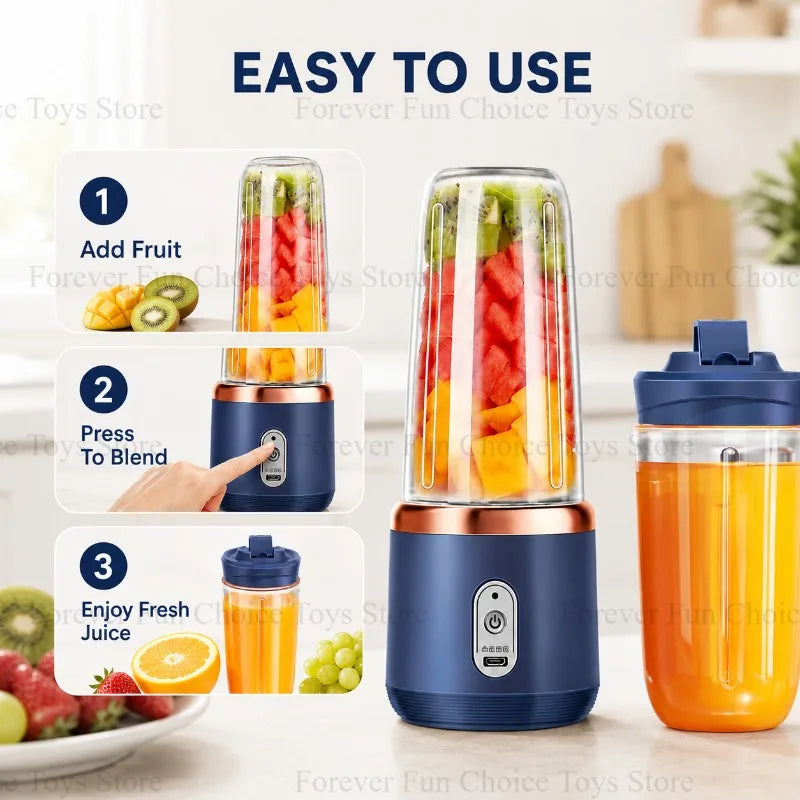 Portable Rechargeable Electric Juicer Cup