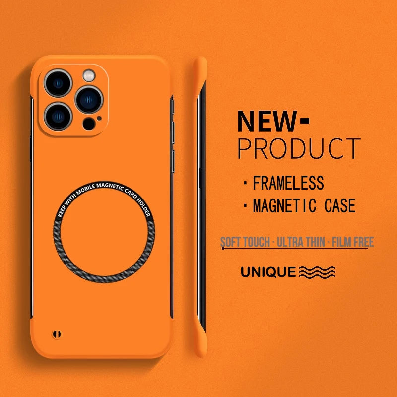 Ultra-Thin Matte Magnetic iPhone Case – Fits iPhone 14 to 17