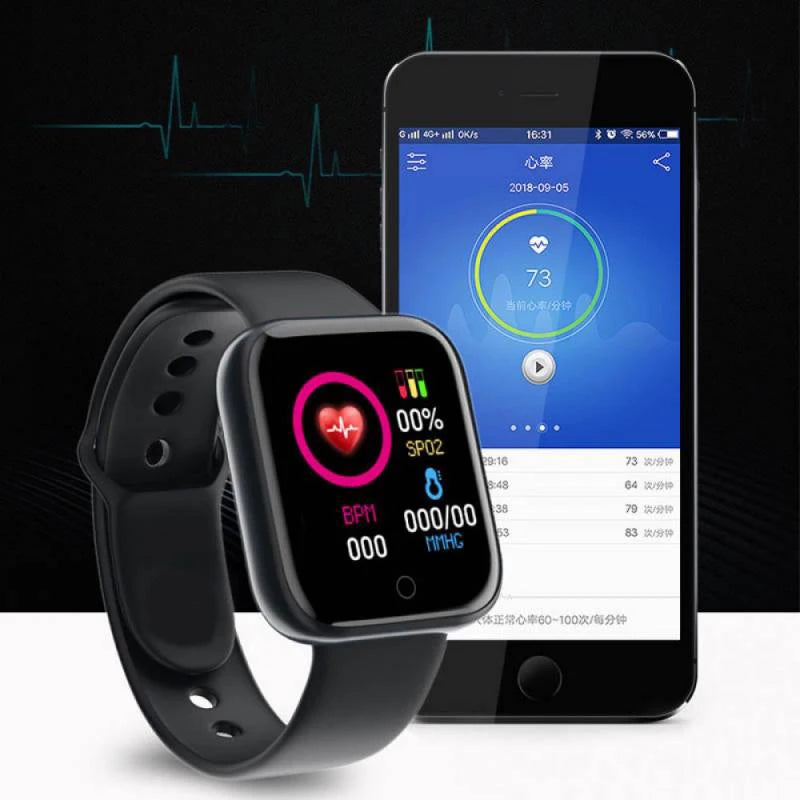 D20 Multifunctional Smart Watch – Bluetooth, Fitness & Call Alerts