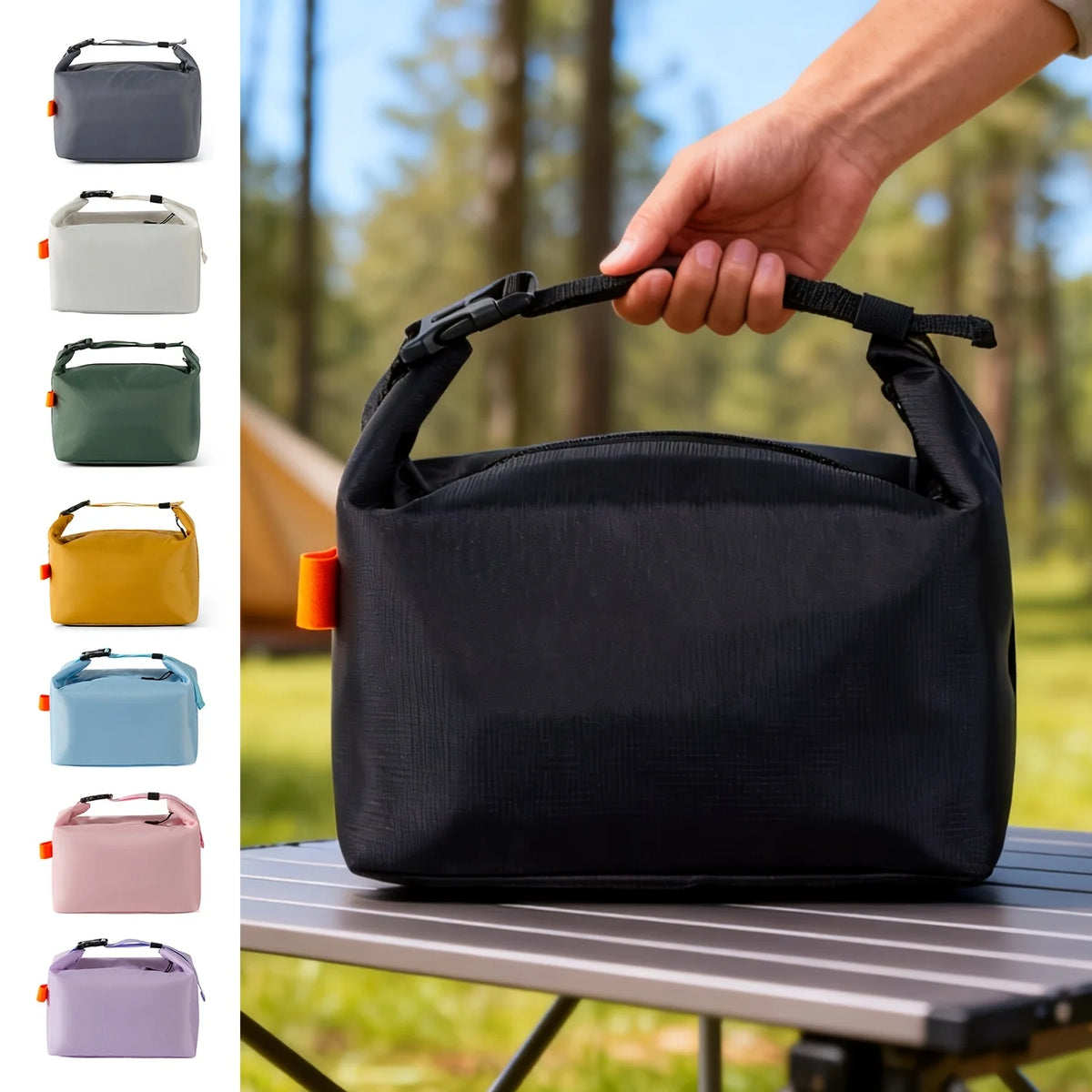 Lunch Bag, Leakproof Cooler Bag, Thermal Lunch Box, Portable Food Container, Lunch Tote Bag for Work Office Travel Picnic